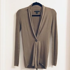 BANANA REPUBLIC SILK-BLEND KNIT CARDIGAN